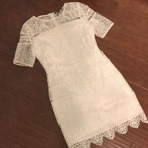 Gianni Bini White Lace Dress